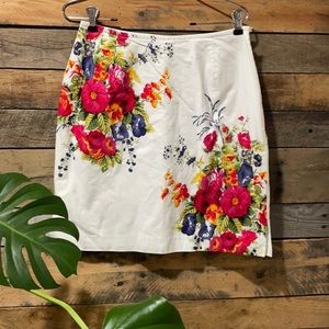 Floral Casual Corner lined skirt (8)